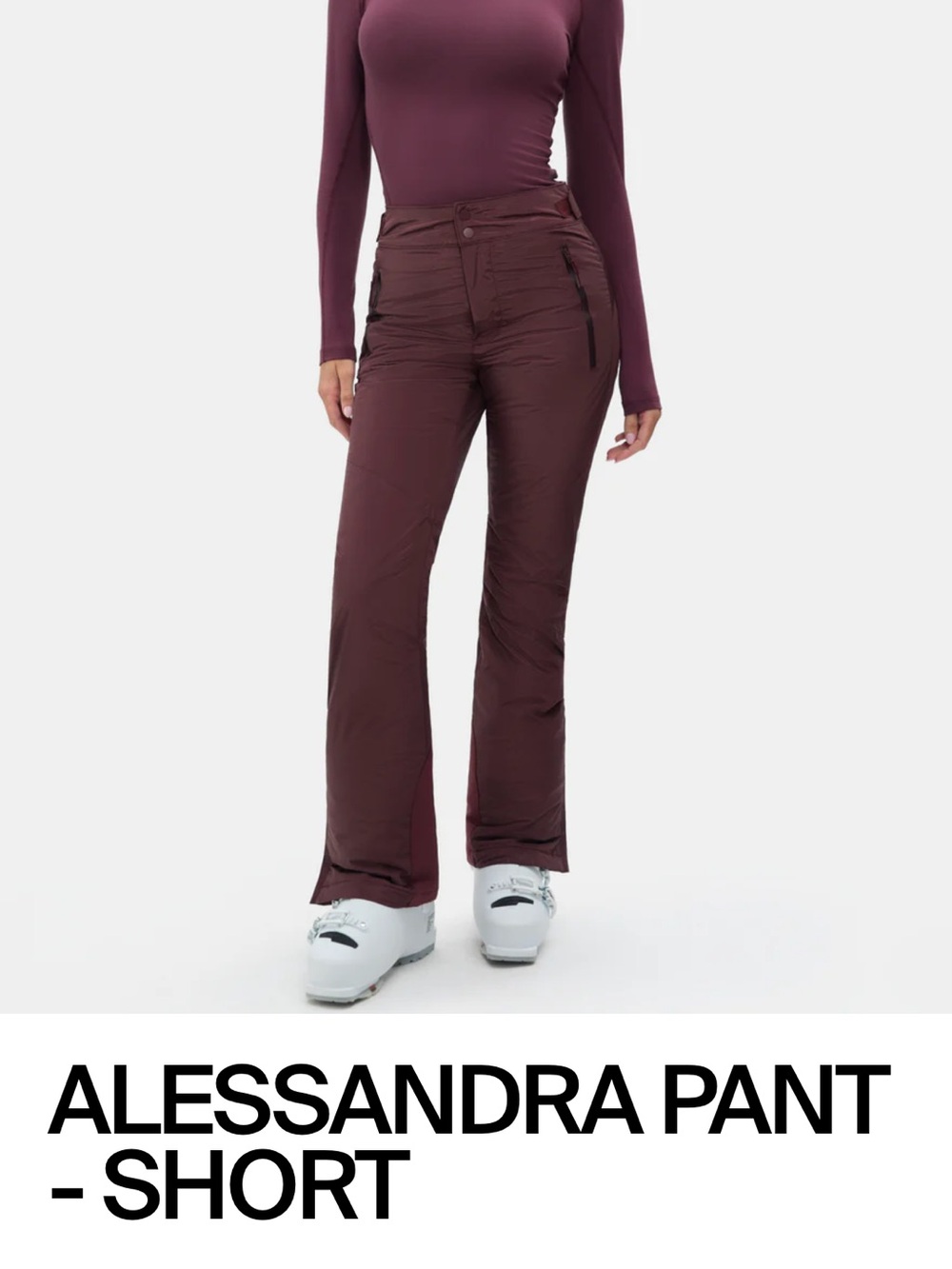 Halfdays Alessandra Pant - Small / Short in Glazed Cherry NWT